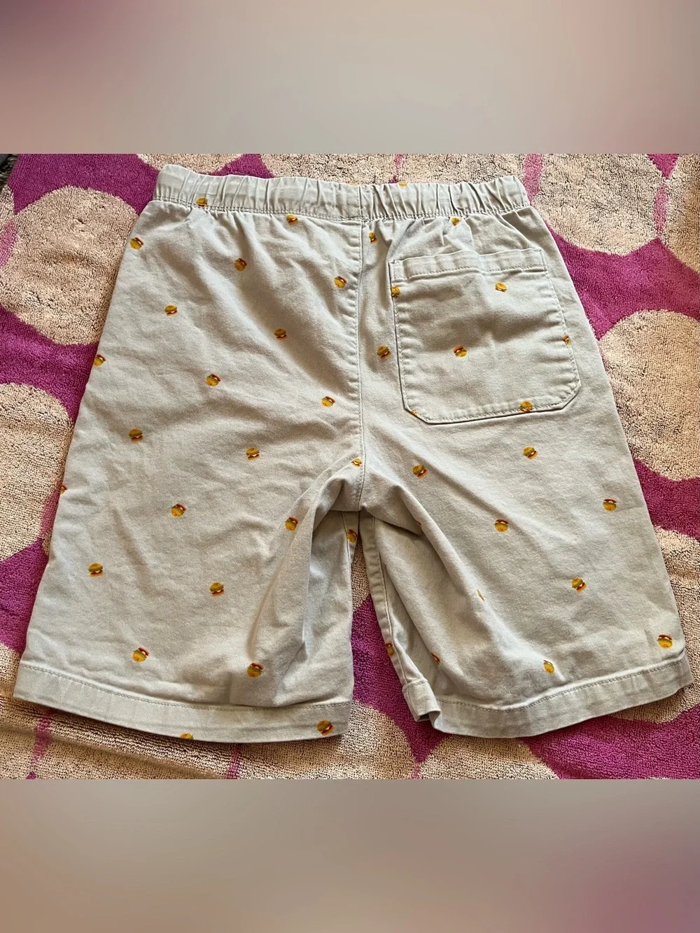 🍔 Old Navy Boys Khaki Hamburger Pull On Shorts